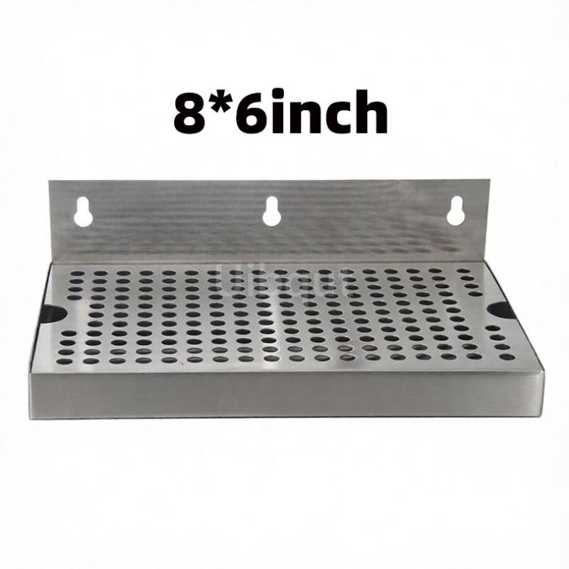 Wall Mount Beer Drip Tray No Drain 304 Stainless Steel Homebrew Kegging Draft Beer JC Beer Machine Beverage Machine Drip Tray