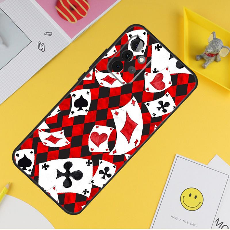 Poker Playing Card Case For Samsung Galaxy A15 A17 A54 A34 A14 A13 A23 A33 A53 A52 A32 A12 A56 A36 A16 A35 A55