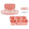 4/5 Compartment Lunch Box with Small Bowl Bento Box Leakproof Students Office Worker Microwae Heating Portable Lunch Boxes