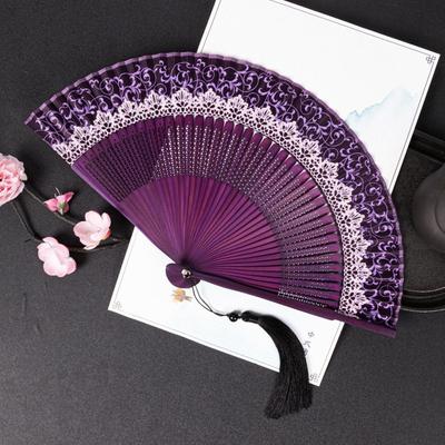 With Tassel Dance Fan Folding Folding Fan Portable   Home Decor