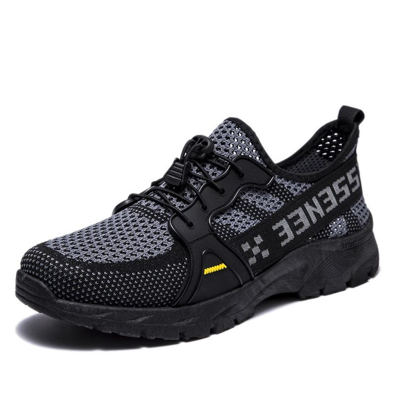 Summer fly-woven breathable mesh shoes men's sports shoes handsome large mesh casual shoes lightweight versatile wading shoes