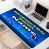 Custom Name Personalized Geometry Dash Pattern Mousepad, Laptop PC Desk Mat, Decorative Desk Mat for Home Keyboard Pad Gift