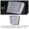 For Tesla Model 3 Y Juniper Highland 2025 Center Console Armrest Storage Box Stowing Tidying Lower Bottom Mat Organizer Tray Pad
