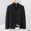 Men's Stand Collar Business Casual Jacket - 2025 Autumn Collection for Middle-aged & Elderly