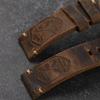 Cinturino per orologio in pelle di vacchetta di primo strato fatto a mano 20 22 23 24 26MM Marrone Cinturino in pelle imbottito Per PAM111 441 Bracciale morbido da uomo