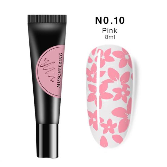 Estampado Impresión Gel Pintado Plantilla Semipermanente Remojable Esmalte de Uñas Nail Art
