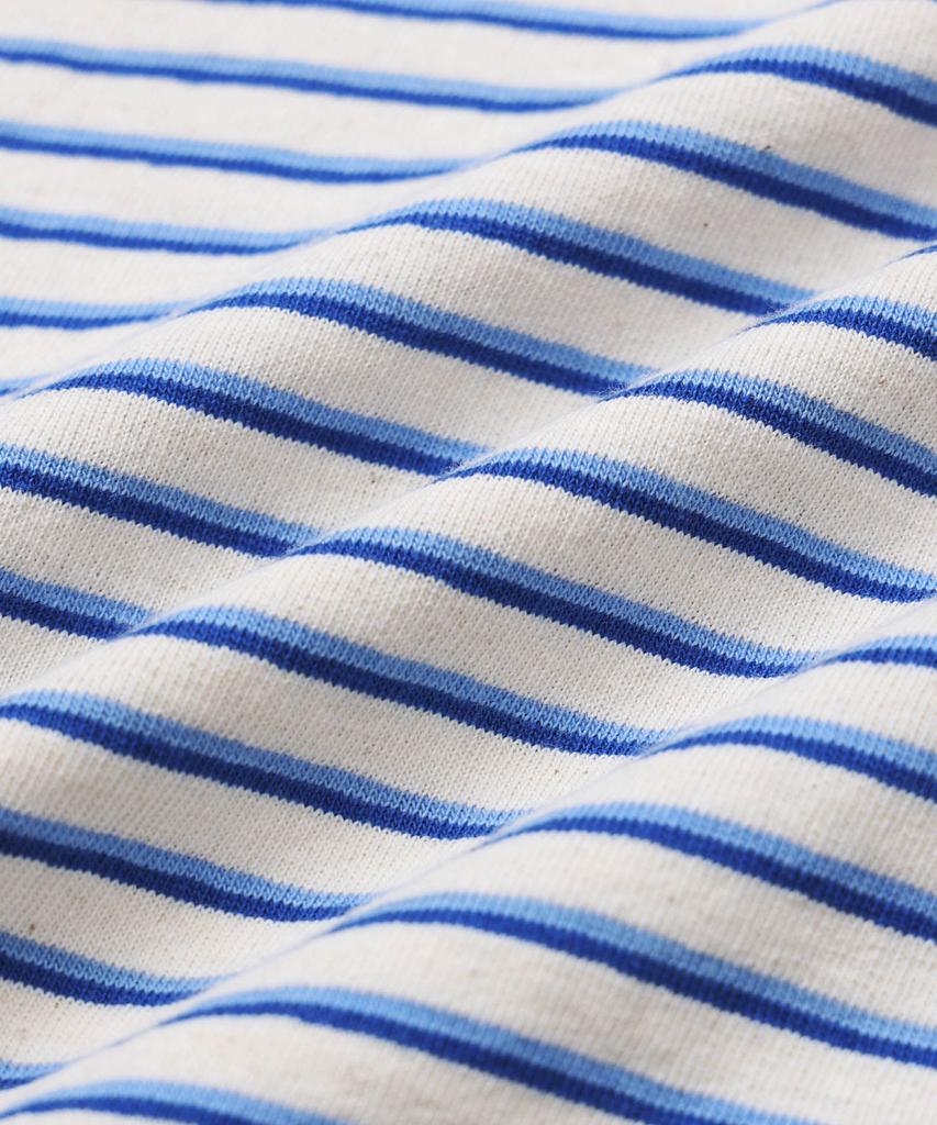 Michikoleondeonkosino Marine Stripe Crop Top Blue