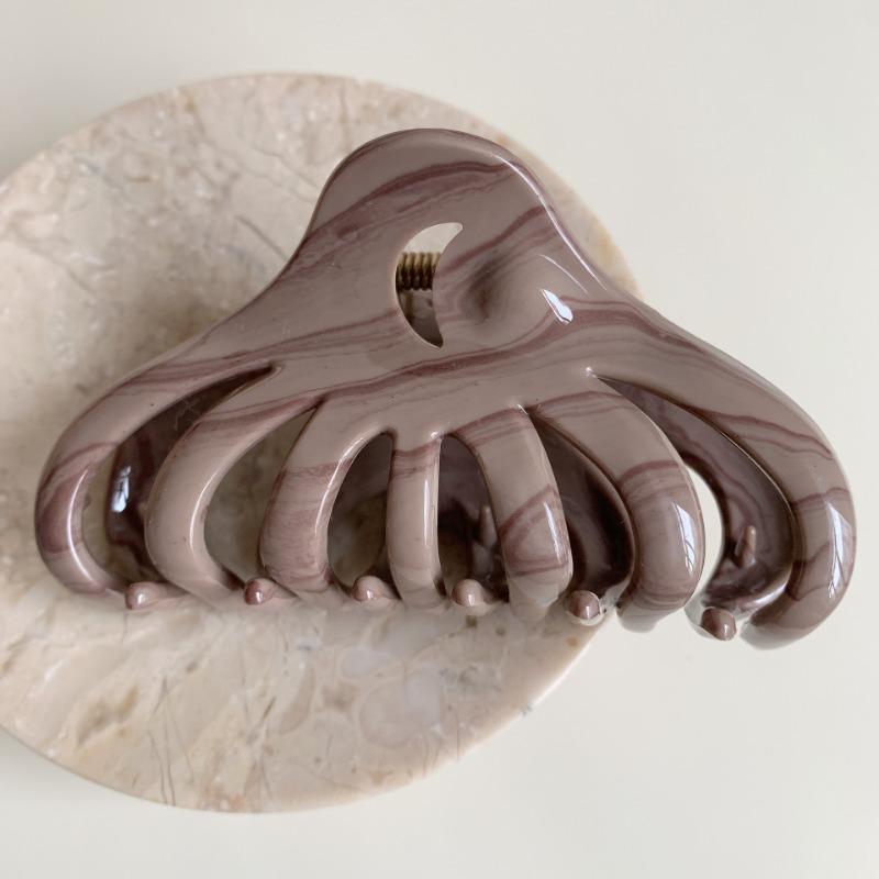 

Нежная и высококлассная заколка-бант Осень и зима Зажим для полупучка Ретро карамельный цвет Аксессуары для волос Модный темперамент Зажим-акула 9.5*5cm