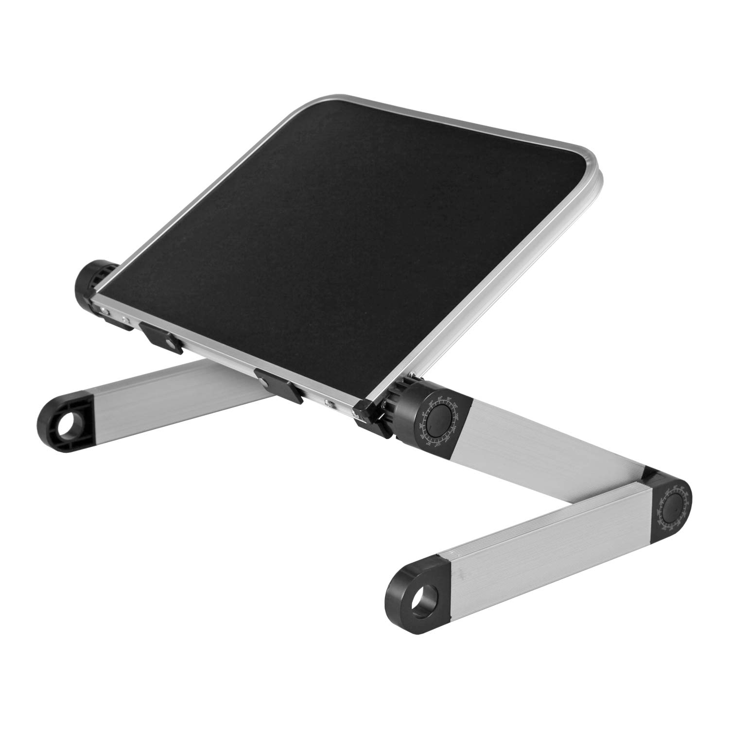 

Comolife Foldable Lightweight Aluminum Table Folds up to Perfect for Reading Tilt and Tabletops (30x24cm Tabletop) - 40cm, Desks, Knee-Mounted Tables,