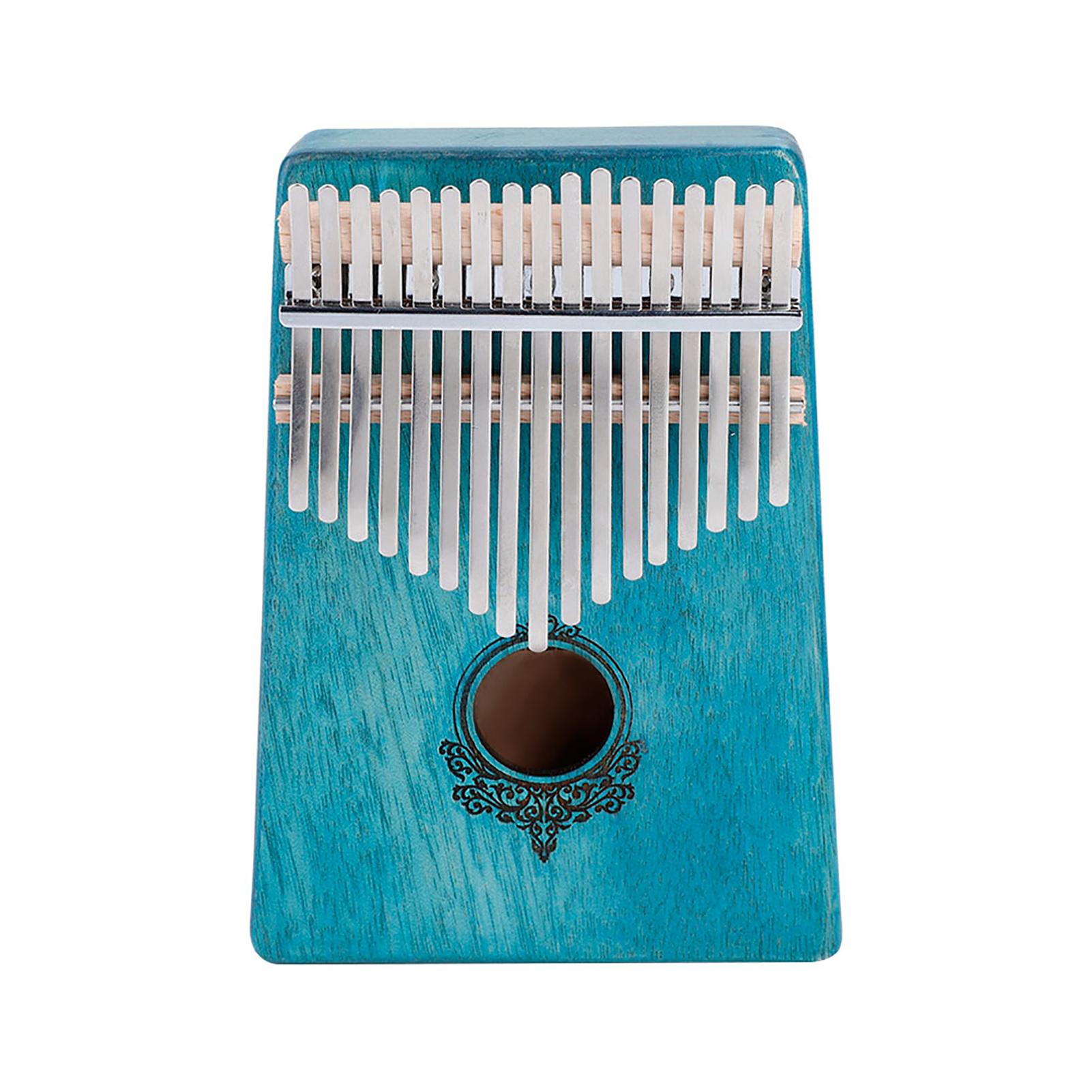 

17 Key Kalimba Portable Thumb Piano Mahogany Wooden Body Musical Instrument( Mint Green)