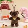 Cute Rabbit Panda And Monkey Plush Keychain With Pp Cotton For Bag Decoration