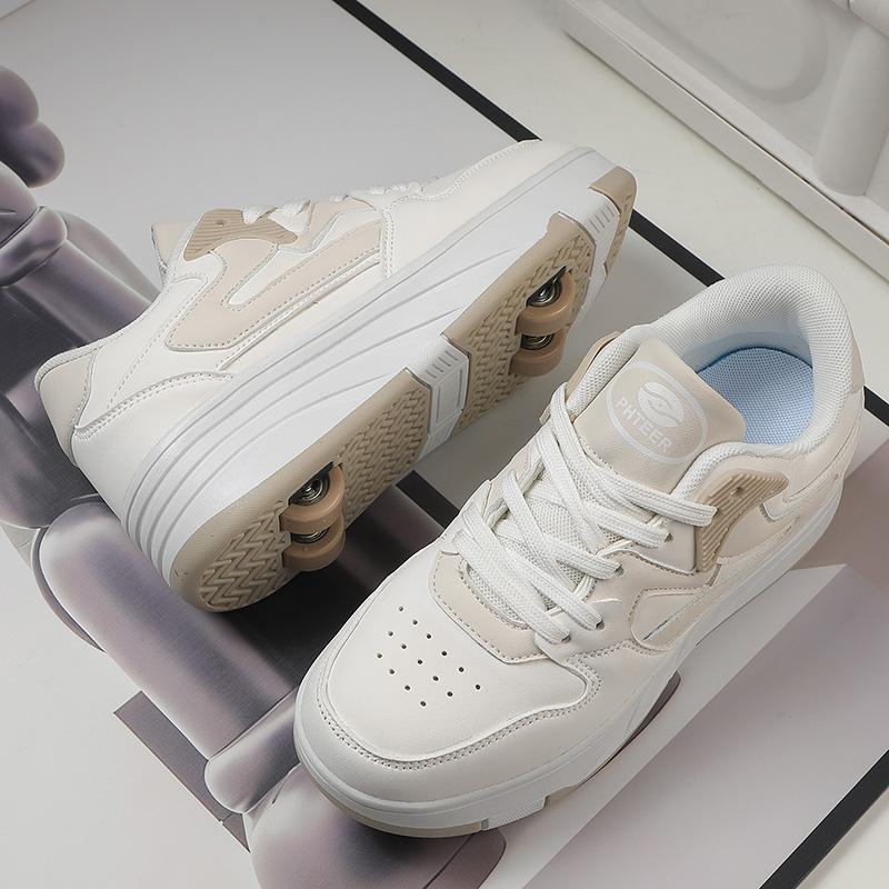 Roller Skate Shoe Walking Shoes With Four-wheel Student Sports Pulleys Walking Shoes With Wheels Summer Spring Kids Sneakers