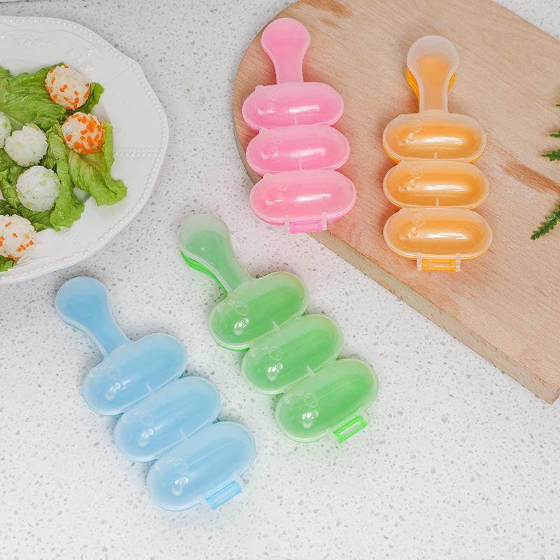 Versatile DIY Rice Ball Mold & Embosser Set - Bento Tools & Nori Press