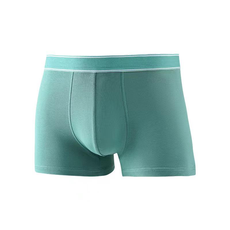 Men's Pure Cotton Antibacterial Boxer Briefs with Breathable, Sweat-Wicking Graphene Crotch - Plus Size Available