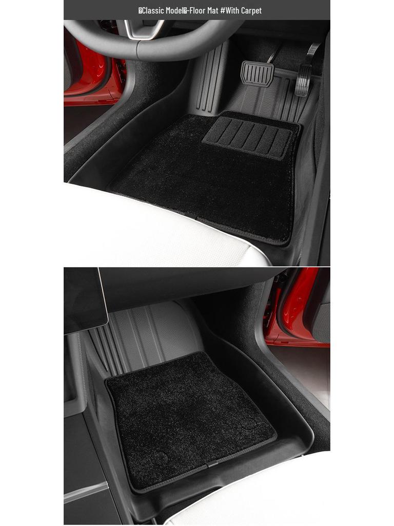 2023 Tesla Model 3 All-Inclusive TPE Floor Mats with High Edges