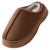 Solid Color Imitation Deerskin Velvet Splicing Home Slippers Thick Bottom Non-slip Lightweight Warm Cotton Women Thickened Warm