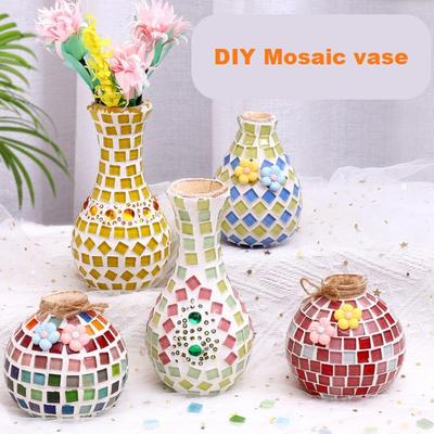 Mozaiková váza Diy Handmade Materials Pack Dětské kreativní puzzle Ručně vyráběné hračky do školky