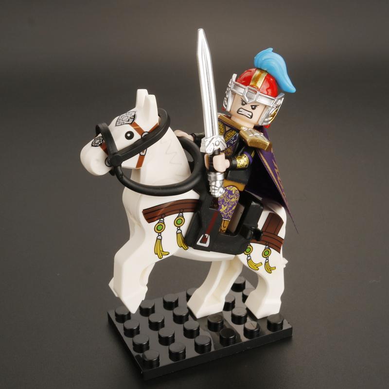 Drei Königreiche Xiaoxia Romance Soldat Zusammengebautes Spielzeug Bausteine Ma Guanyu Figur Junge Puzzle Macht Kleines Geschenk