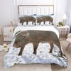 Pig Duvet Cover 2/3Pcs Lovely Animal Printed Bedding Set Cute Pet Comforter Cover King For Kids Boys Girl Children Bedroom Decor