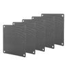 5Pcs 12*12cm PC Computer PVC Fan Cover Dust proof Storage Bag Black