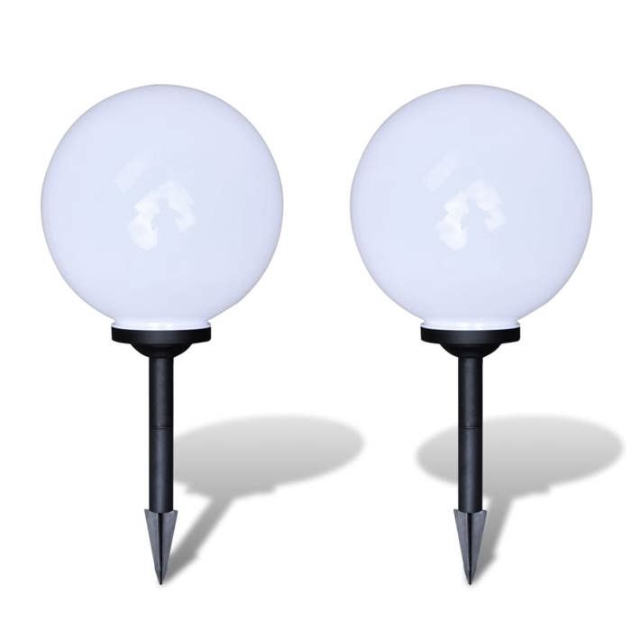 VidaXL 2x Lampe d'Allée d'Extérieur 30 cm avec Piquet Lampe Solaire Éclairage 40865