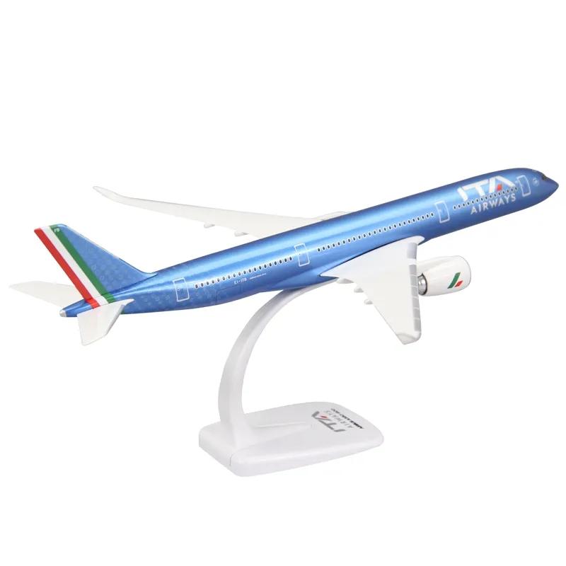

1/200 Scale for Air Italian Airways Airbus A350-900 Airlines Aircraft Airplane Model Plane for Collection Gifts синий