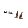 Elegant Garden Cat And Deer Sculpture Wall Decor for Outdoor Indoor Porch Fence Bookends Tabletop