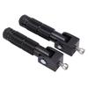1 Pair Universal Motorcycle Footrests Rear Set Footpegs with 8mm Mounting Bolts Replacement for Aprilla