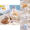 Sait Dudu Puffy Threeflower Cat Plush Toy With Pp Cotton Filling For Kids Gift