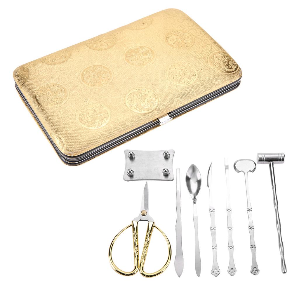 8 peças de ferramentas para quebra de lagosta e caranguejo em aço inoxidável, conjunto de ferramentas para frutos do mar, presente