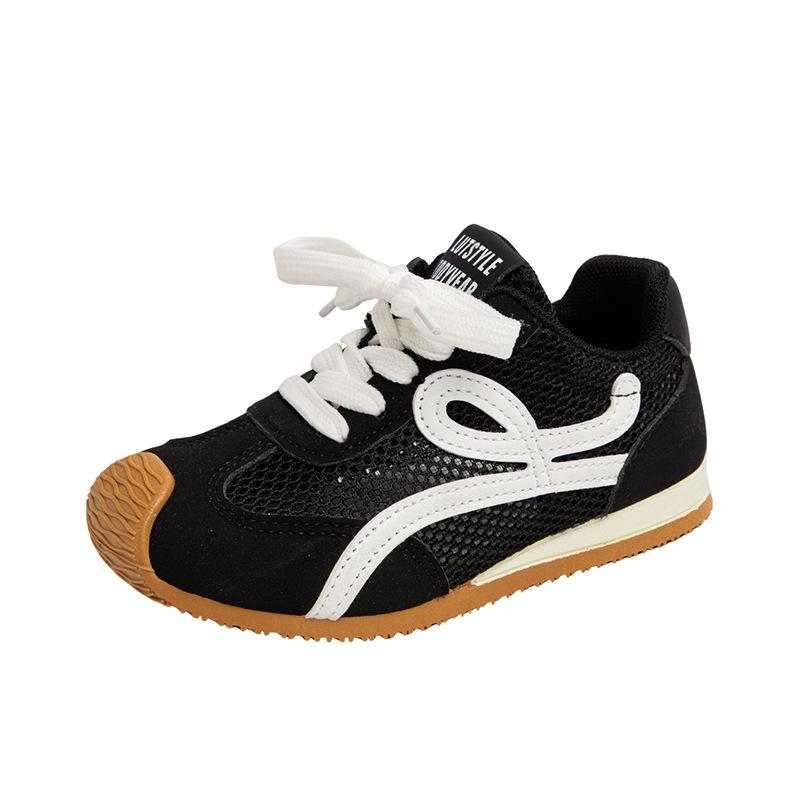 Children's Moral Training Shoes 2025 Spring and Summer Boys' Sports Shoes Casual Board Shoes Girls' Little White Shoes Soft Soles Baby Moral Traini