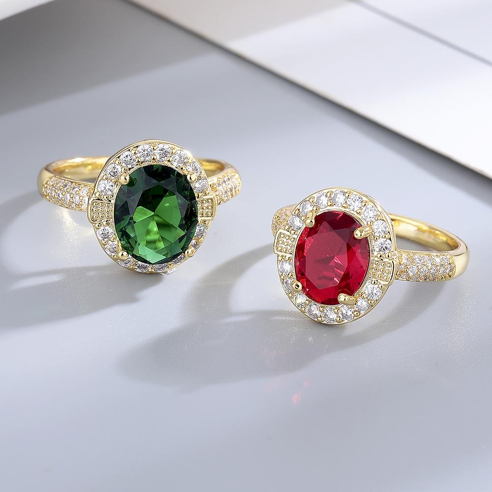 Inel cu Piatră Prețioasă Rubin Smarald 8*10mm Inele din Argint Sterling 925 Stil Simplu Bijuterii de Mână Argintii pentru Femei