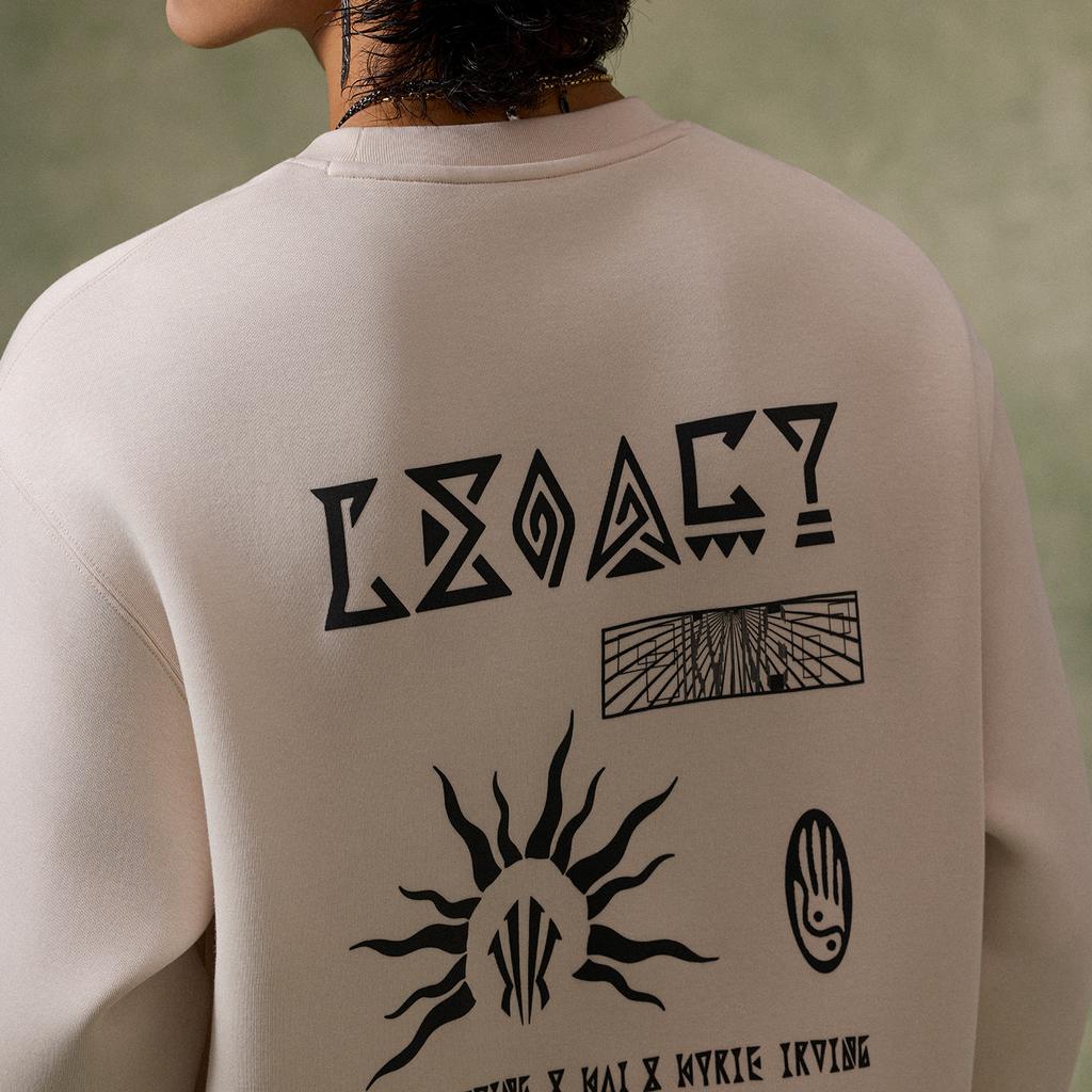 Anta Kyrie Series Comfortable Versatile Fleece Lined Pullover Sweatshirt Unisex tops 172611712N-3