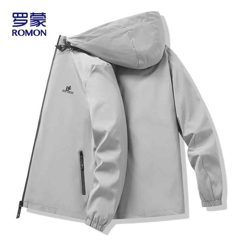 

ROMON Men s Hooded Autumn Casual Jacket JK0303 M
