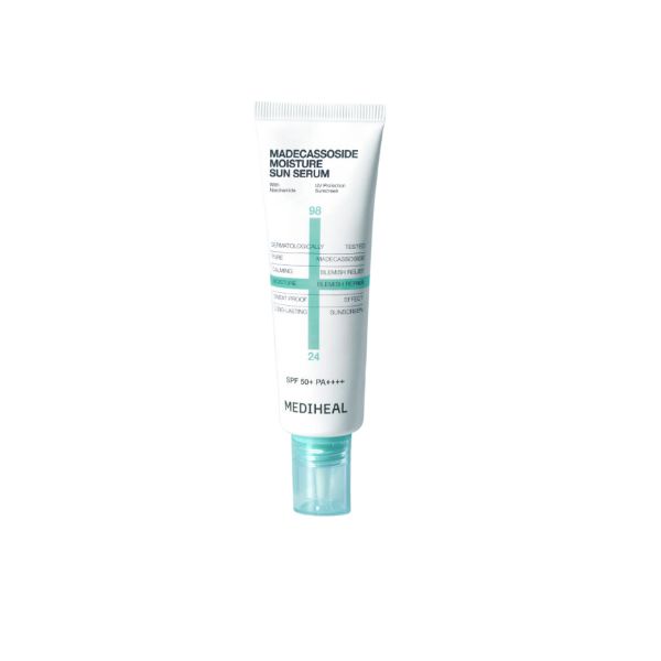 Mediheal Madecassoside Moisture Sun Serum SPF50+ Hydrating Repair Sunscreen 50ml