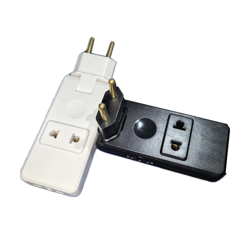 EU Stecker Adapter 4 in 1 Wandsteckdose Verlängerung EU Steckdose 180 Grad Steckeradapter Reiseadapter Tragbarer Stromwandler