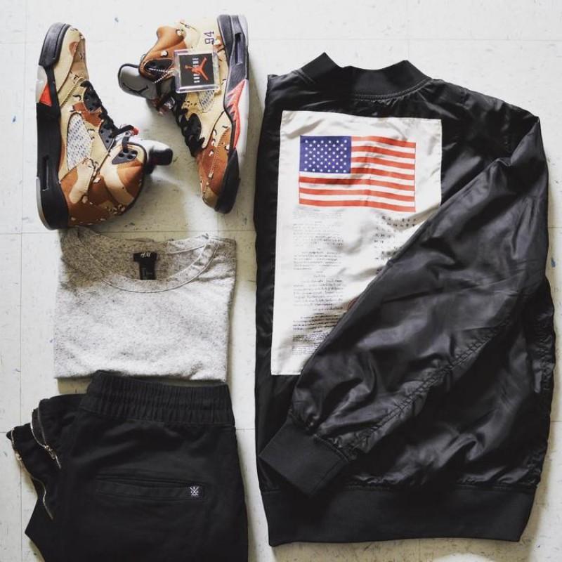 Norman Dragon American Military Style MA-1 Flight Jacket Mens Air Force Pilot Coat