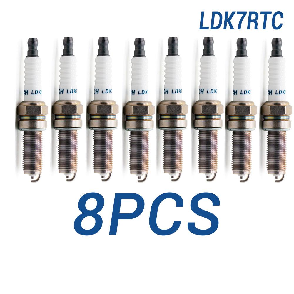 2-8PCS Spark Plugs TORCH LDK7RTC Replace for 5847/LKR7B-9 LKR7B9 1643/LKR7E 90724/LKR7D-DE LKR7DDE Champion RER8YC Denso XUH22TT