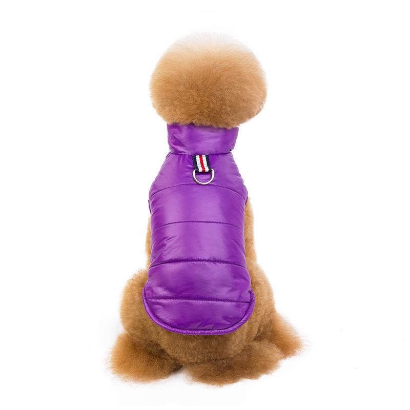 Manufacturer pet padded coat autumn and winter new cotton dog British foreign trade multi-color dog padded jacket British style