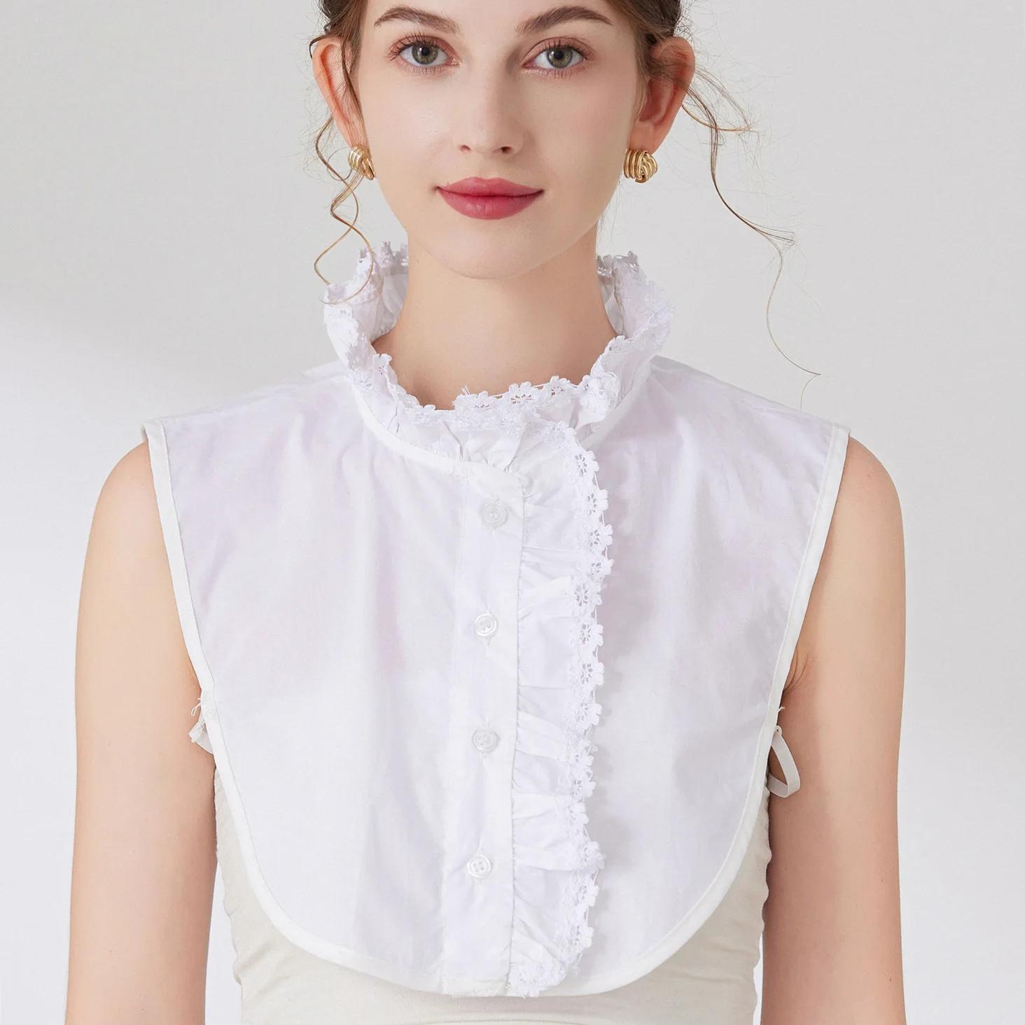 

Винтажный лацкан с искусственным воротником, женская съемная рубашка, фальшивый воротник для женщин, блузка, свитер, лацкан, топ, аксессуары для одежды