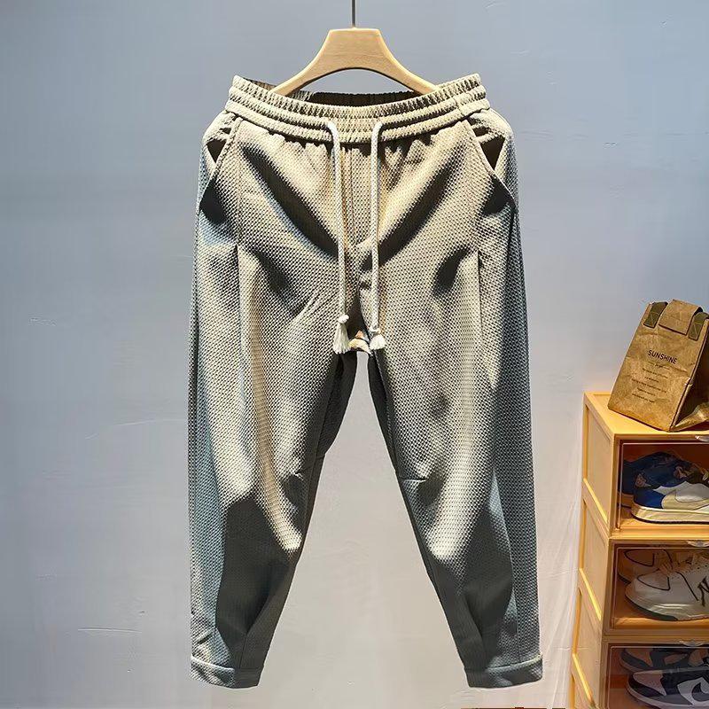 

2024 Мужские всесезонные свободные спортивные штаны-шаровары L хаки