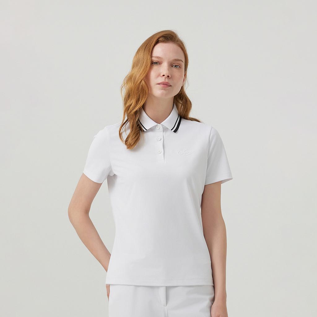 SUPERIOR Women'S Pq Basic Collared T-Shirt White (Iwpfttp20131)