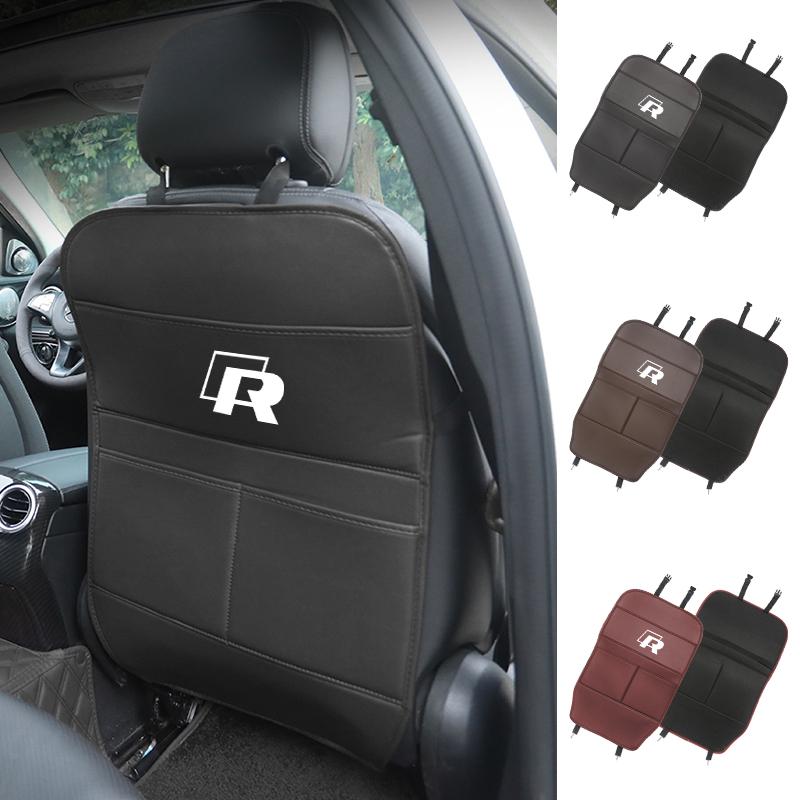 Car Seat Anti Kick Protective Mat Leather Full Cover Storage Bag For Volkswagen VW Golf Polo Tiguan T5 Passat b6 Jetta Scirocco QQ8