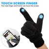 Winter Ski Gloves Men Cycling Bike Gloves Thermal Polar Fleece Gloves Cold Wind Waterproof Touchscreen Warm Skiing Mitten