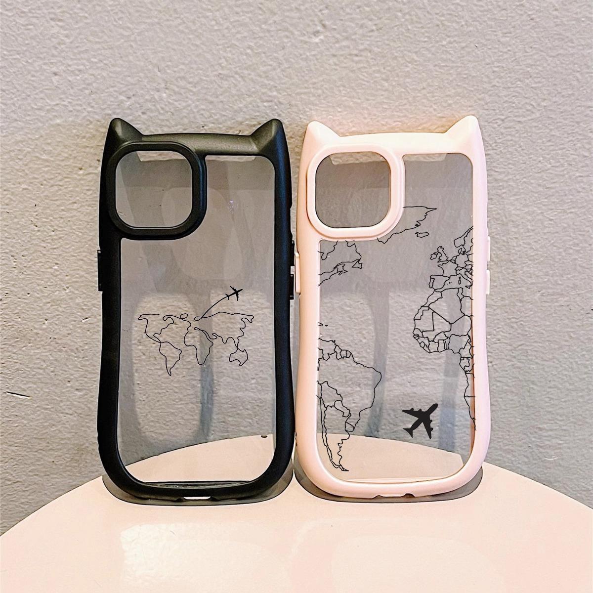 Мягкие чехлы для телефонов с кошачьими ушками для iPhone 16 15 13 12 11 Pro Max 14 Plus — фото 8