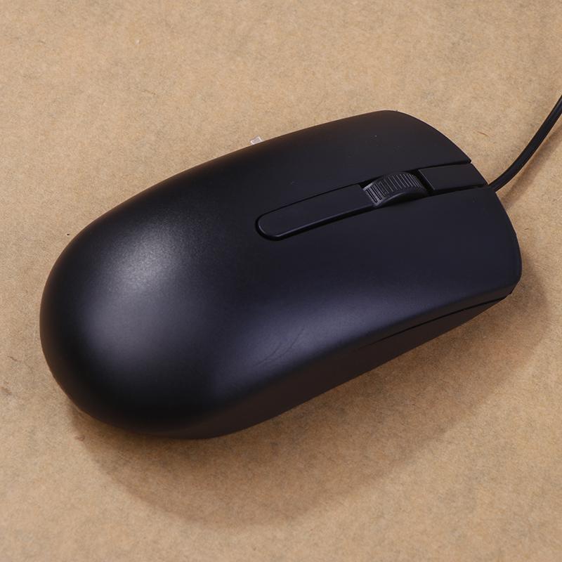 Für Ms116 Optische Zuverlässige Kabelgebundene USB-Maus Scrollrad 2 Tasten Schwarz Business Laptop Büro