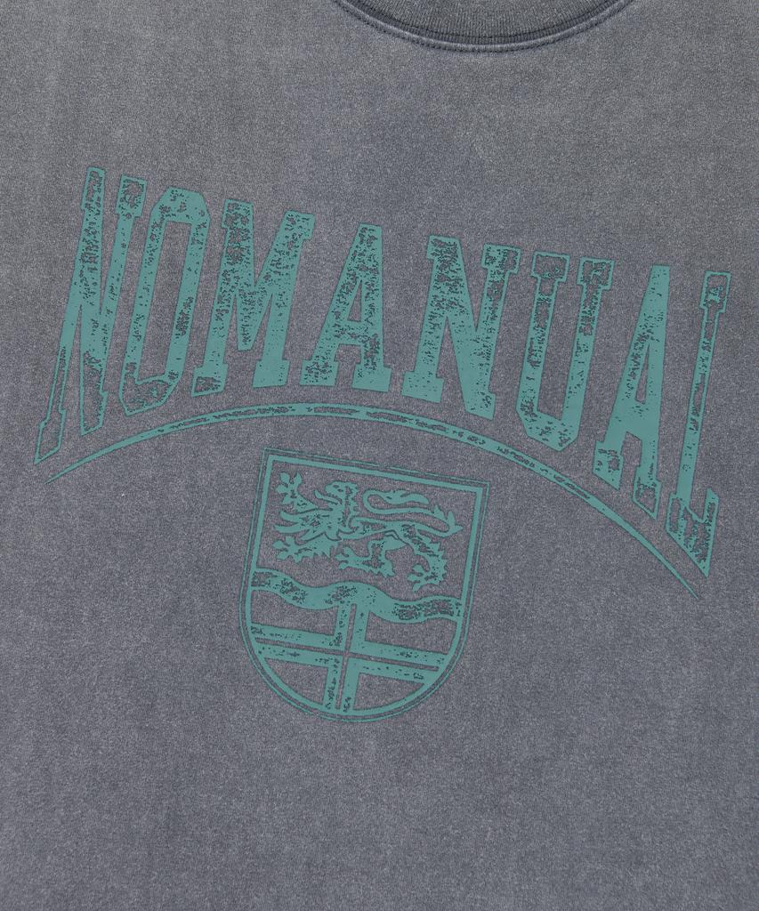 Nomaenyueol Emblem Washed T-Shirt - Washed Gray