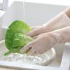 1 Pair Reusable Translucent Pvc Kitchen Cleaning Waterproof For Dishwashing Household Tasks Washing Gloves Kitchen Gloves