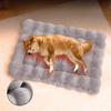 Ultra-soft Plush Dog Bed Pet Cat Sleeping Bed Thicker Foam Base Crate Bed Multiple Sizes Option for Dogs Warm Non Slip Foam Mat