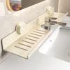 Wall Mounted Suction Cup Storage Shelf Waterproof Washbasin Countertop Shelves  Makeup